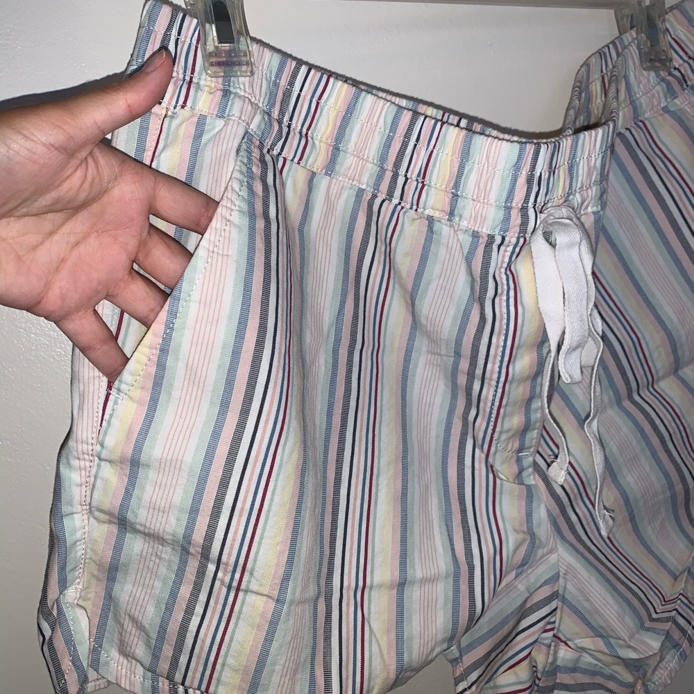 LOFT cotton striped summer shorts